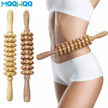 9 Roller Handheld Wooden Massager