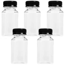 150-500ML Empty Plastic Drink Containers with Black Screw Caps