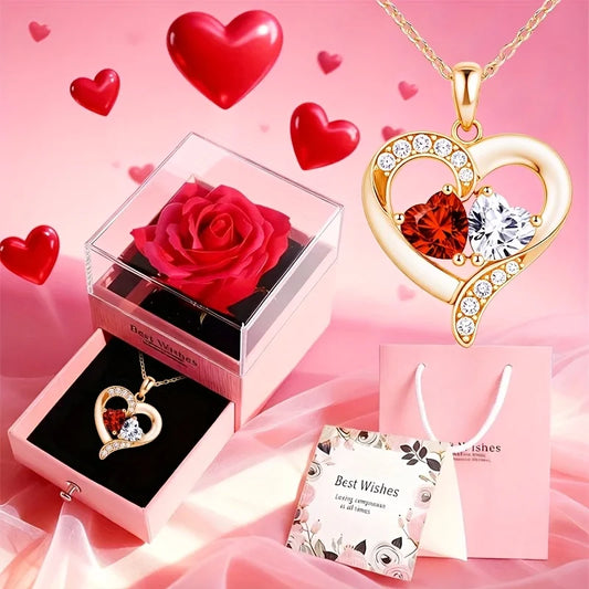 Pink Romantic Necklace Gift Box