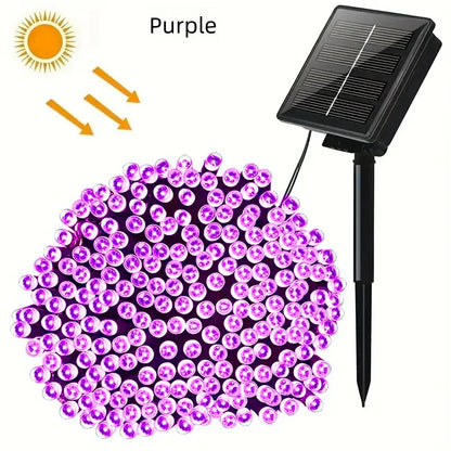 Solar Outdoor String Fairy Lights for Garden & Christmas Decor