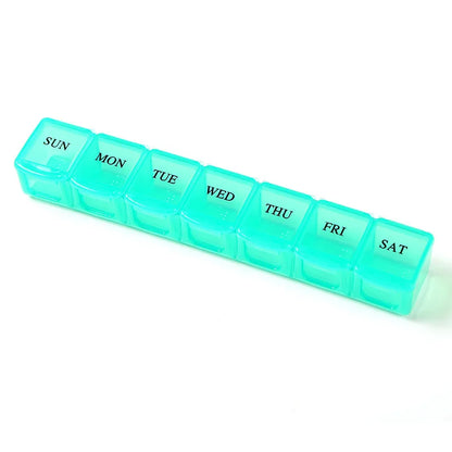 Weekly 7-Day Portable Travel Pill Organizer