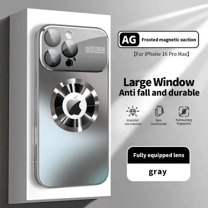 Titanium Metallic Luxury Matte MagSafe Case for iPhone