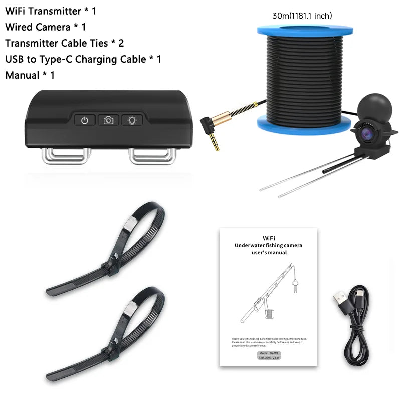 Dodosee Portable WiFi Underwater Fishing Camera & Fish Finder