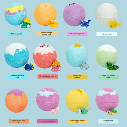 Kids Fun Bath Bomb Gift Set with Surprise Toys (12-Pack)