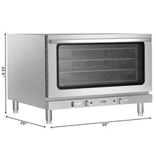 Stainless Steel 3500W 32in Commercial Countertop Convection Oven with 4 Racks
