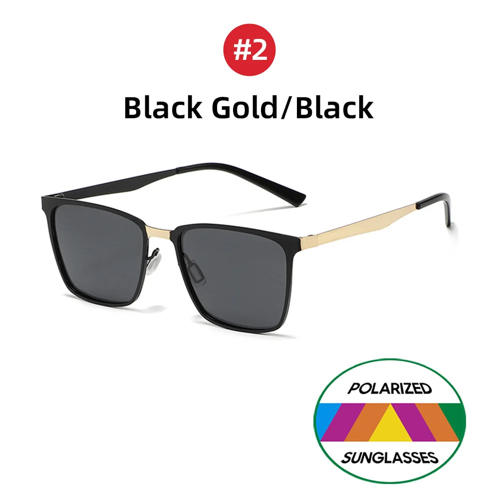 Classic Rectangle Polarized Sunglasses