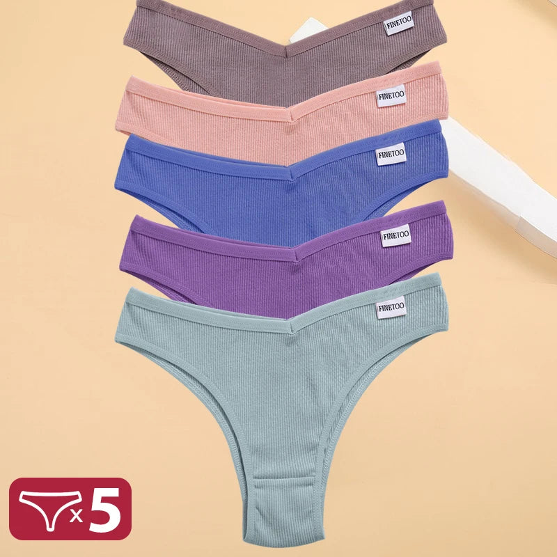 5PCS Cotton Thongs