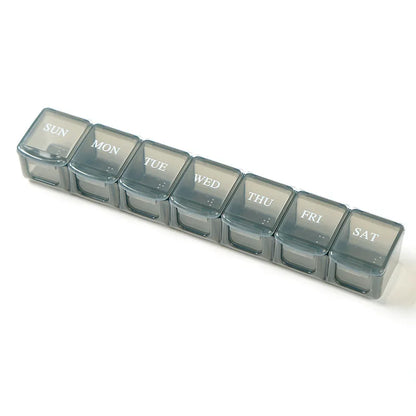 Weekly 7-Day Portable Travel Pill Organizer