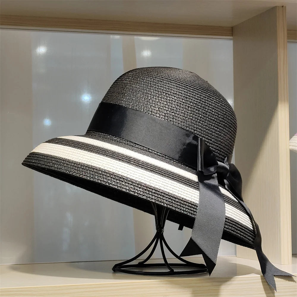 Woolen Rhinestone Solid Color Basin Hat
