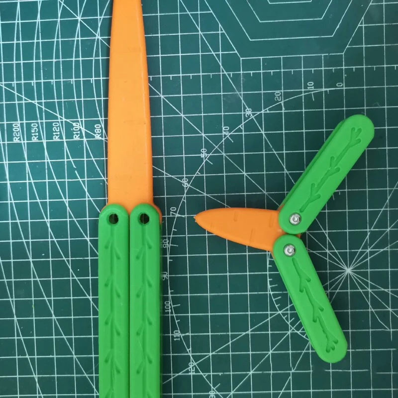 3D Gravity No Edge Butterfly Training Knife