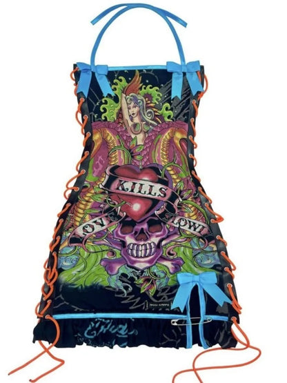 Joskaa Printed Wacky Contrast Dress
