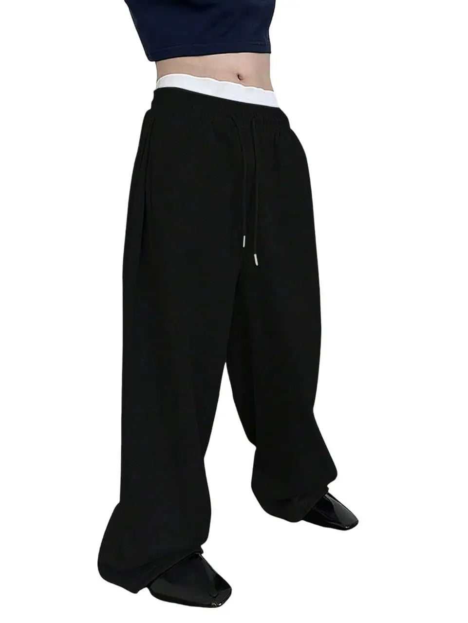 Straight Loose Fit Multi-pocket Joggers