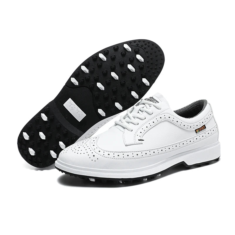 Leather Non-Slip Waterproof Golf Shoes