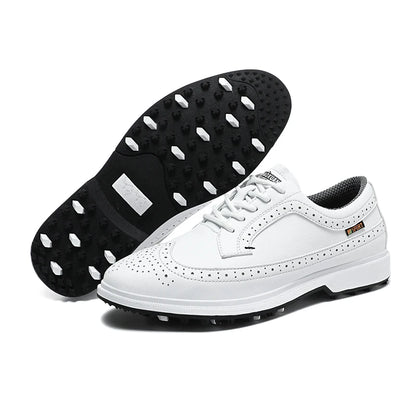 Leather Non-Slip Waterproof Golf Shoes