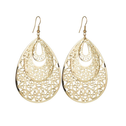 Floating Long Hook Earrings