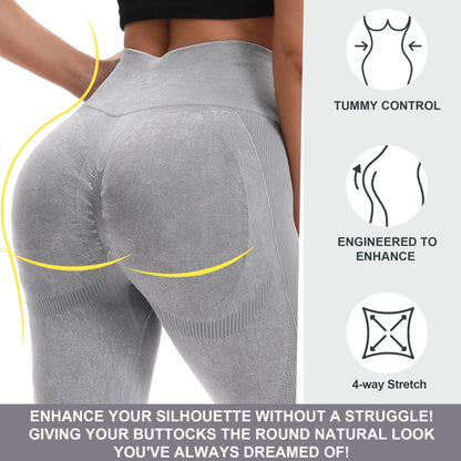 High-Waist Seamless Active Leggings