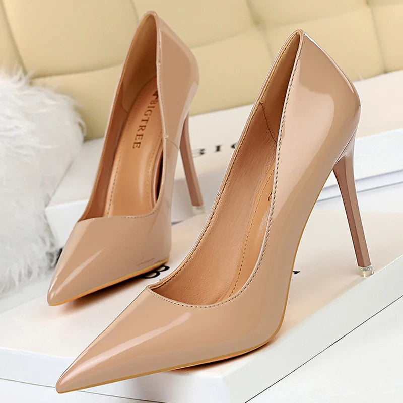 Women's Pointed Toe Super High Heel Stiletto Pumps