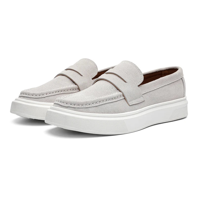DIMANYU Men's Genuine Leather Slip-On Loafers