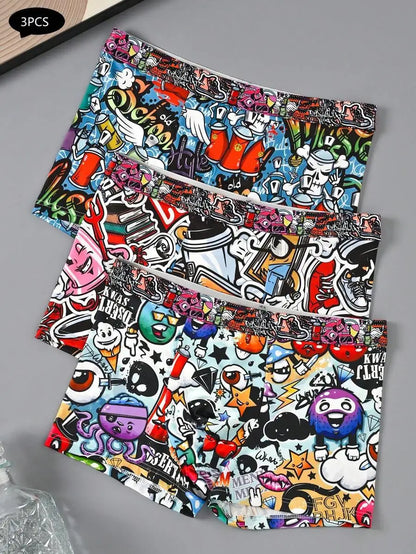 Men's Classic Checkered Loose-Fit Cotton Boxer Shorts