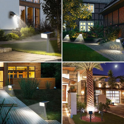 62 LED Outdoor Solar Spot Lights - Motion Sensor Landscape Waterproof Spotlights