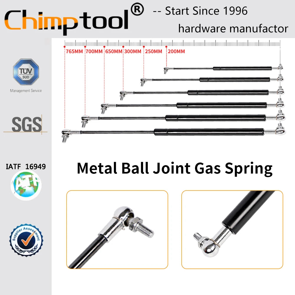 1 Pc Metal Ball Joint Gas Spring Universal Shock Absorber Hydraulic Lift