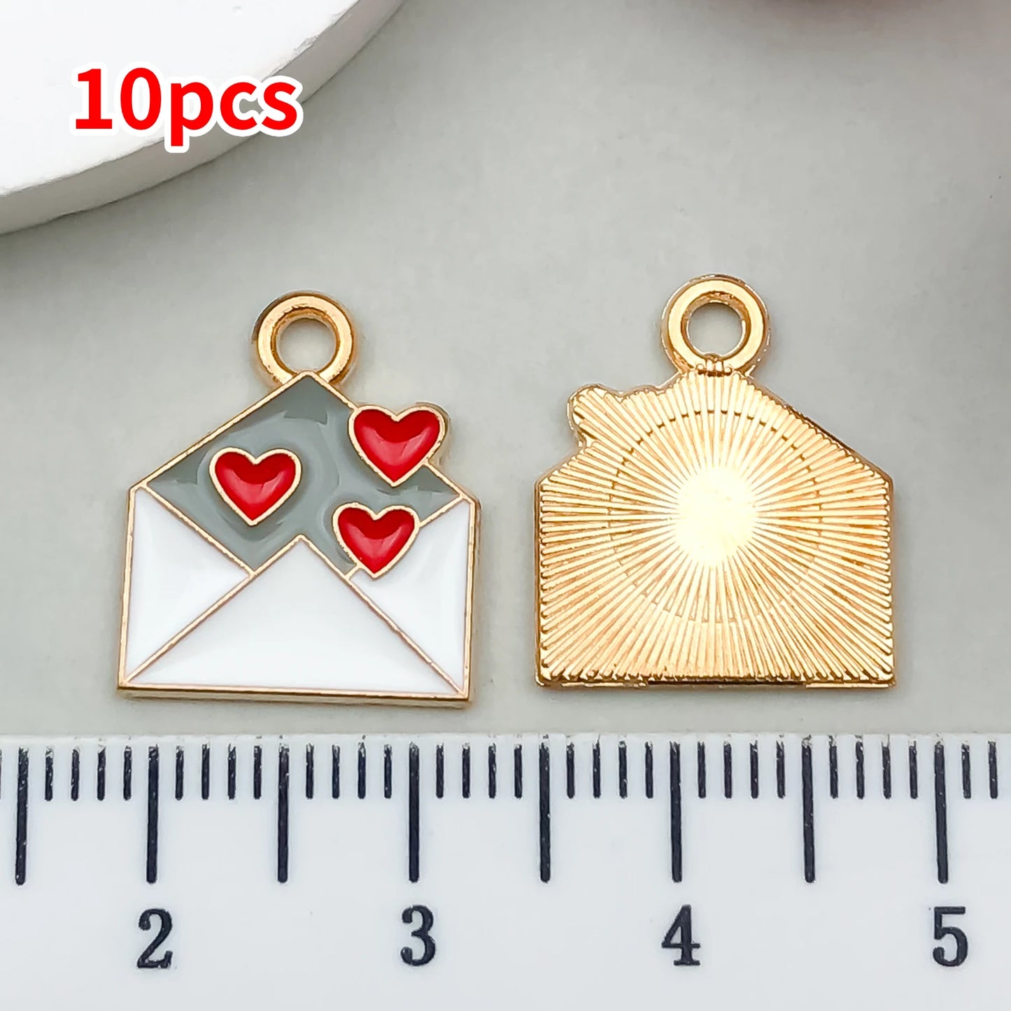 10-20 Piece Valentine's Day Mixed Alloy Flower Charms Set - DIY Jewelry Making Pendants