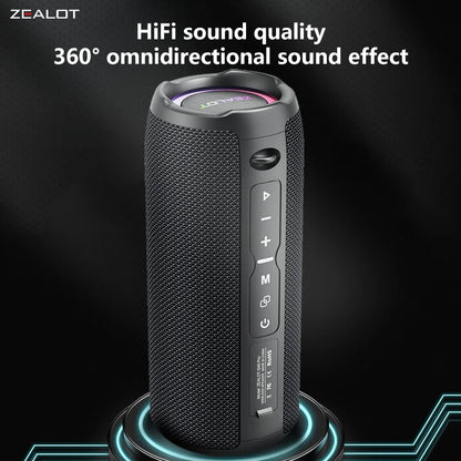 Zealot S49 Pro 20W Portable Bluetooth Speaker with RGB Light