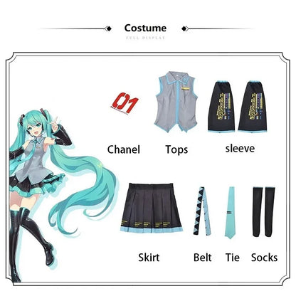 Hatsune Miku Cosplay Costume Set