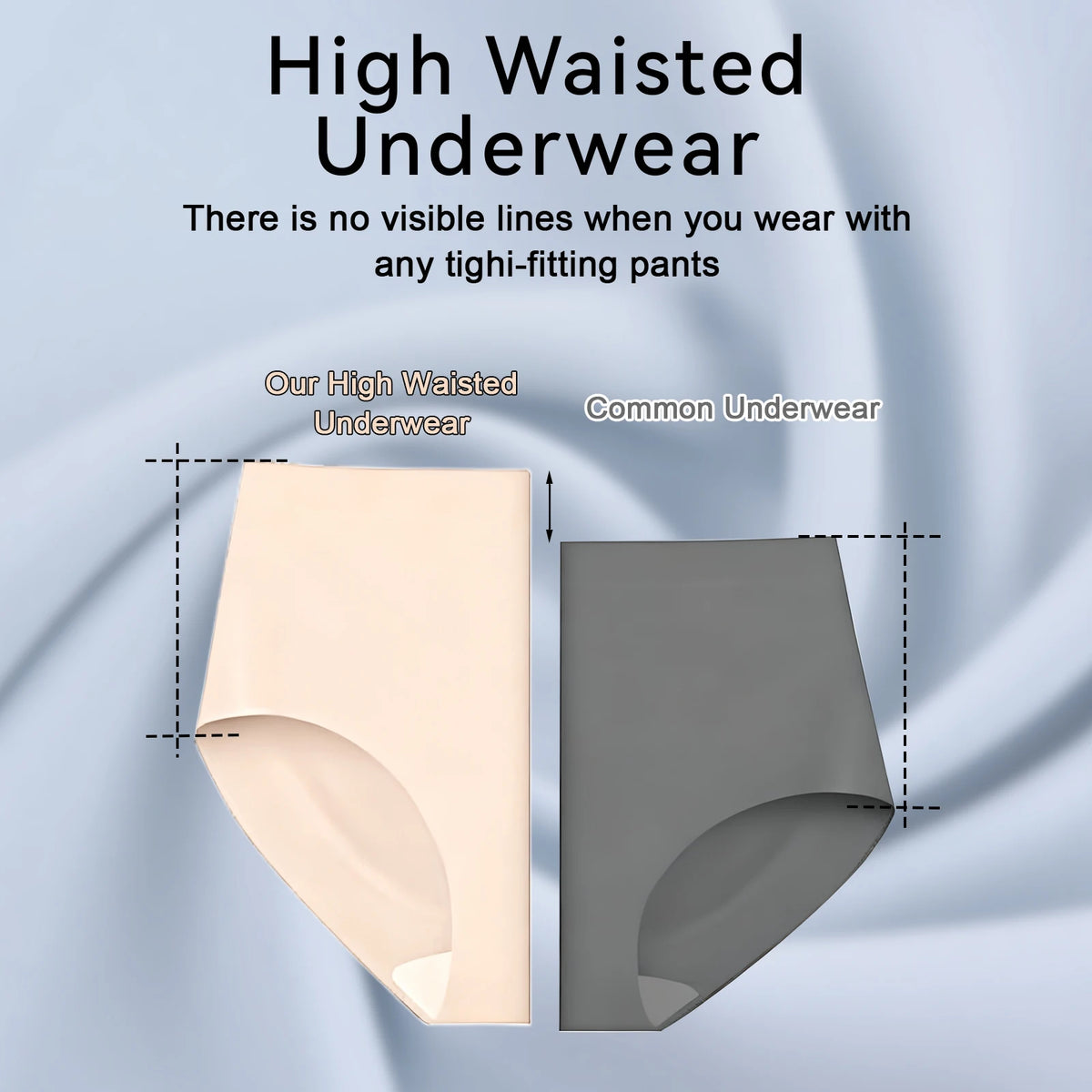 Women's High-Waist Seamless Breathable Briefs (7-Pack Set)