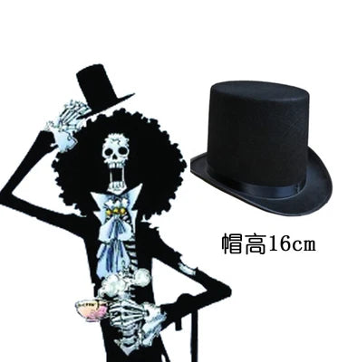 Anime One Piece Brook Cosplay Costume Set