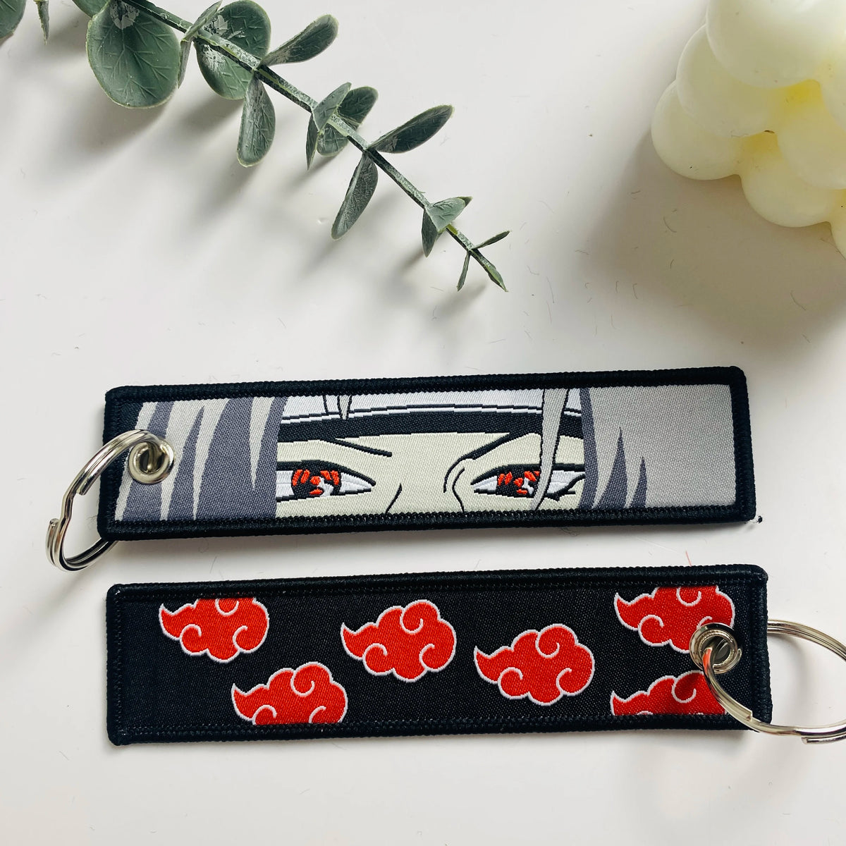 Anime Character Embroidered Key Tag
