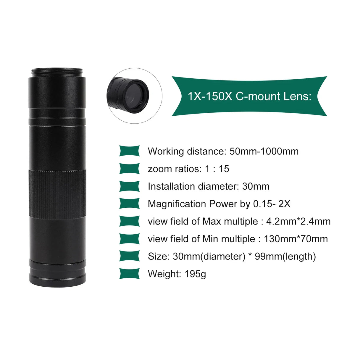 YIZHAN 150X Digital Microscope 4K 60MP HDMI USB