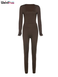 Two Piece Stretch Sporty Crop Top + Waistband Leggings Set