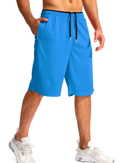 Men's Lightweight Quick-Dry Athletic Shorts with Drawstring