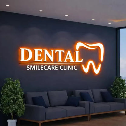 Custom LED Business Sign – Backlit Illuminated Outdoor 3D Signage