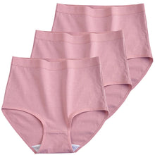 3pcs Cotton High Waist Briefs
