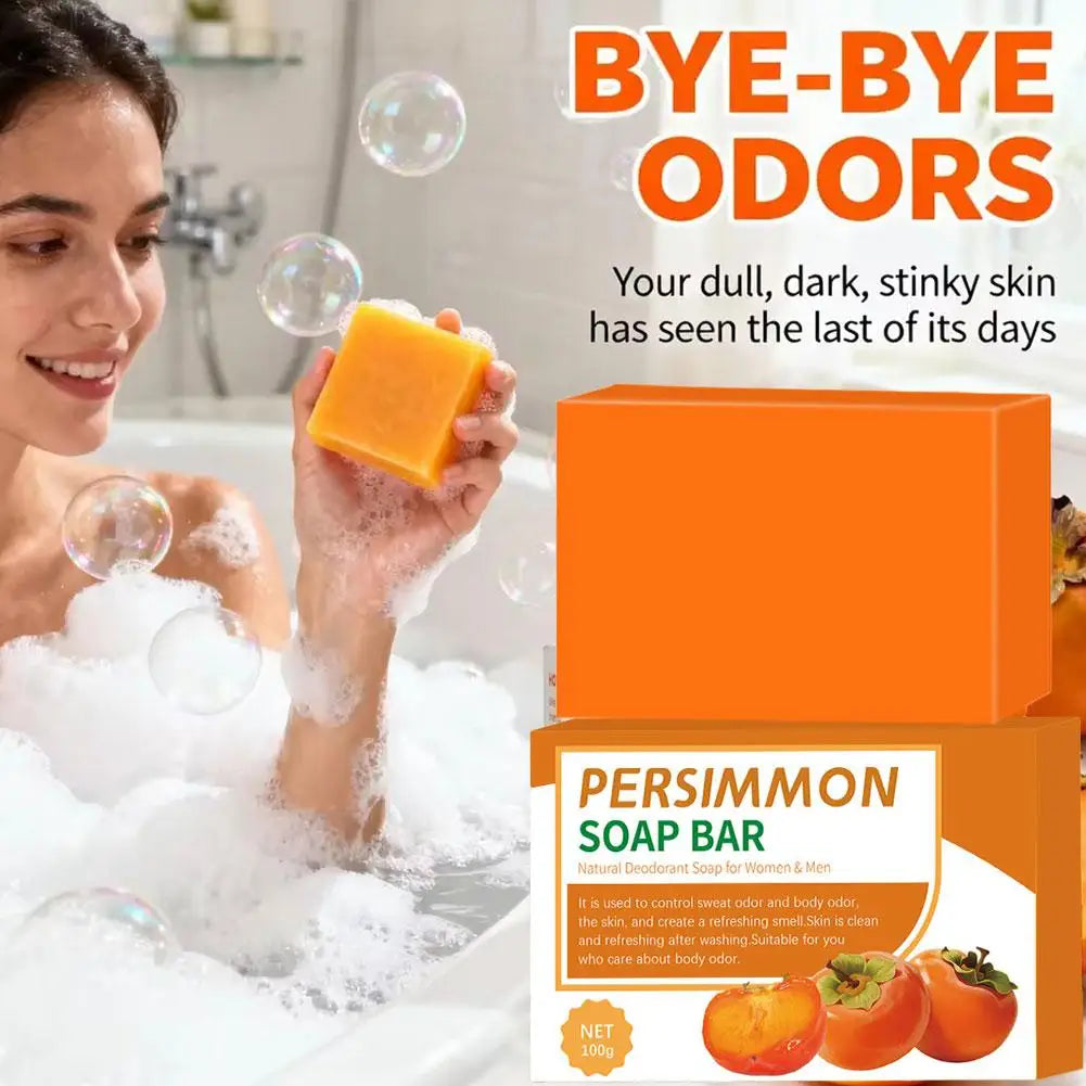 Handmade Persimmon Deodorizing Body Soap Bar (100g)