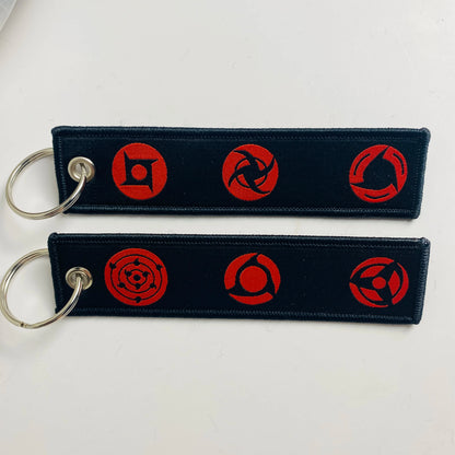 Anime Character Embroidered Key Tag