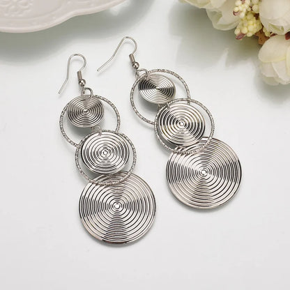 Floating Long Hook Earrings