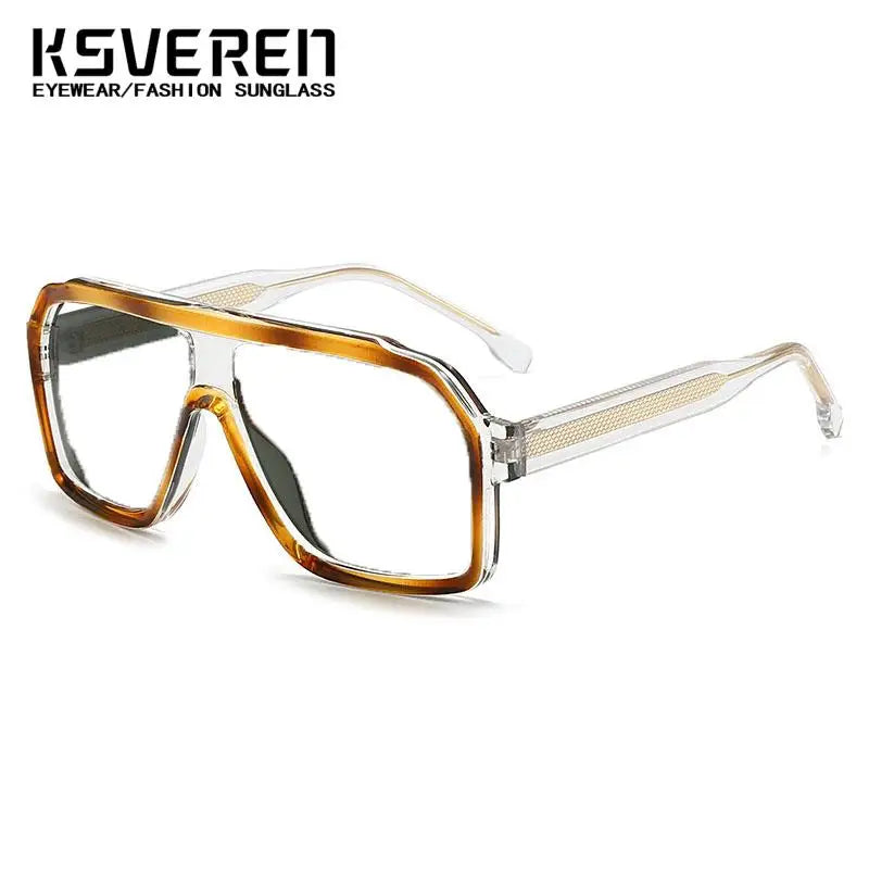 Large Square Frame Blocking Reading Glasses