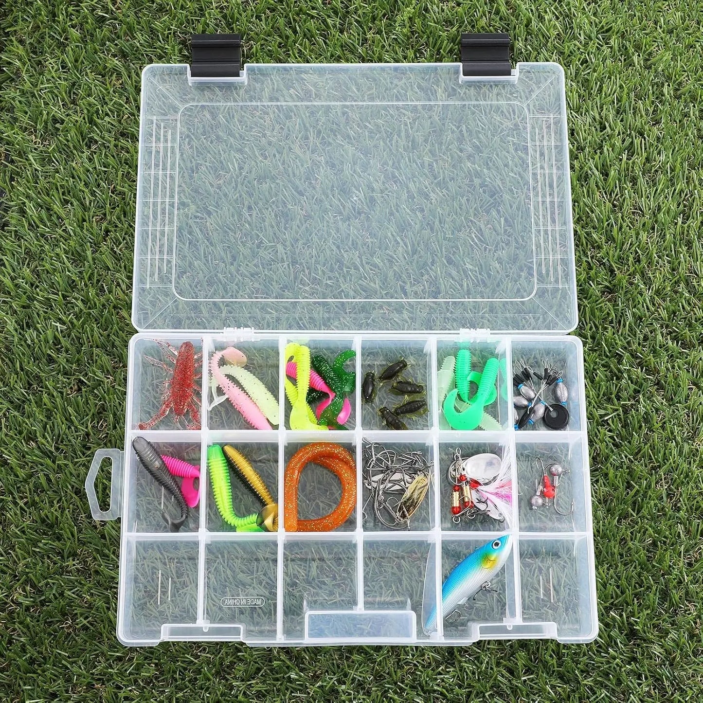 4-Piece 3600 Tackle Trays with Removable Dividers