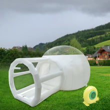Inflatable Transparent D-Ring Single Tunnel Bubble Tent with 350W 110V Blower