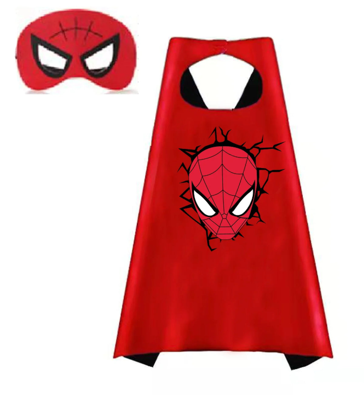 Kids' Superhero Capes & Masks Set – Cartoon Dress-Up Costume Party Favor
