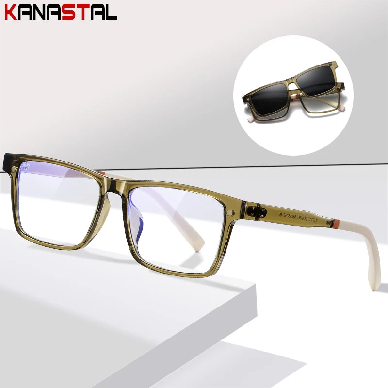 TR90 Eyeglasses Frame Blue Light Blocking Clear Lense Glasses