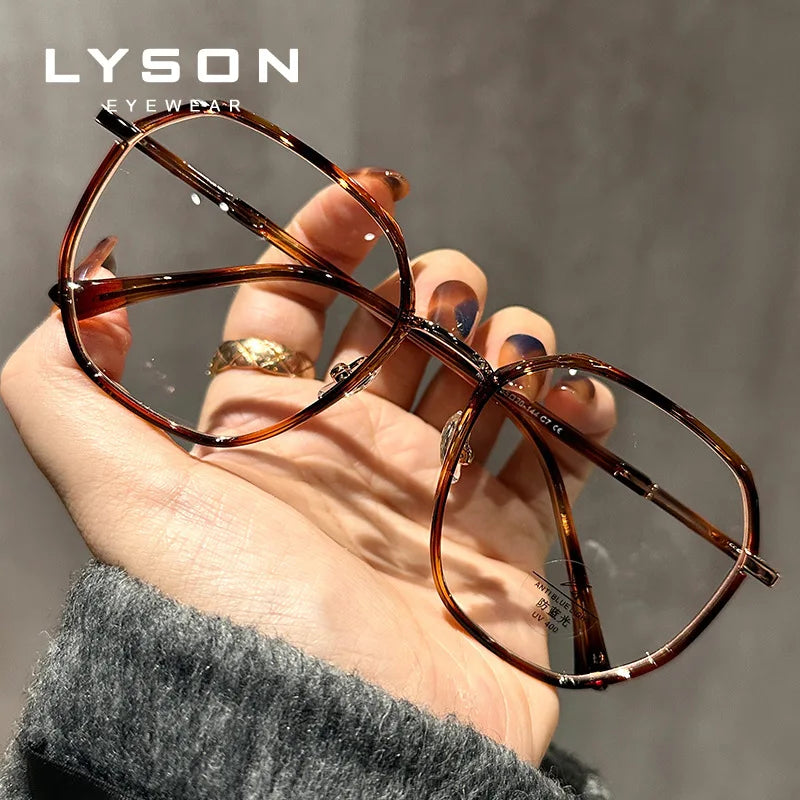 LYSON Large Polygonal Reading Glasses