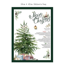 10pcs Christmas Wrapping Paper For Flowers