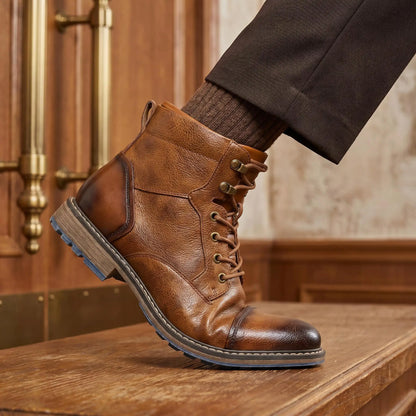 Men’s Retro Leather Ankle Chelsea Boots