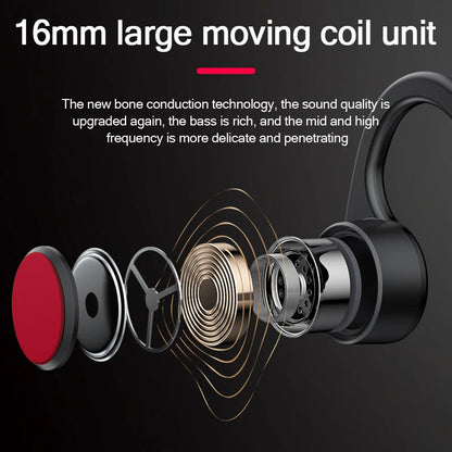 Lenovo X3 Pro Bone Conduction Bluetooth 5.3 Wireless Waterproof Ear Hook Earphones With Mic