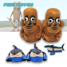 Italian Brainrot Tung Tung Plush Slippers