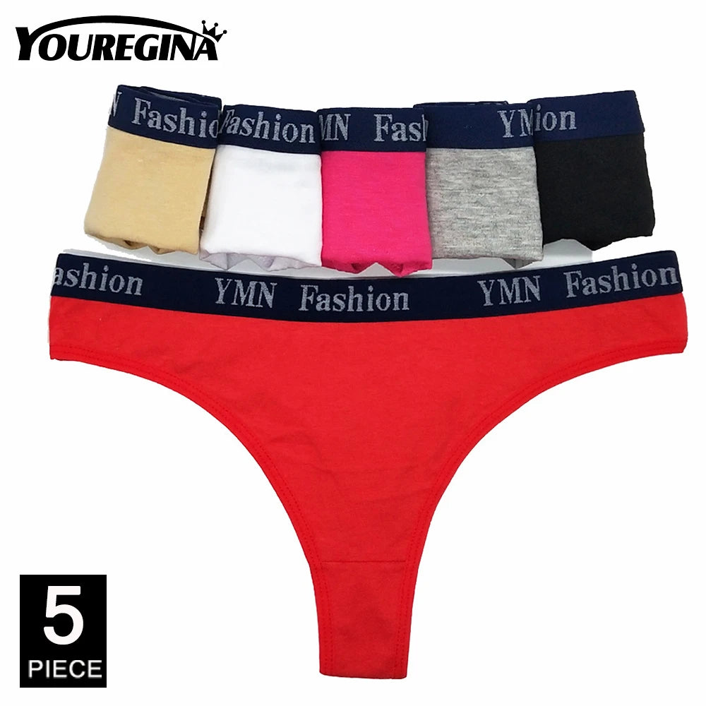 5 Pcs Cotton Thongs